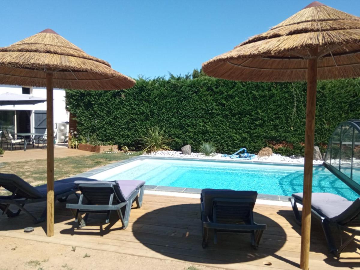 Mas Des Vignes Piscine Chauffee Bed and Breakfast Le Champ-Saint-Pere Exteriör bild